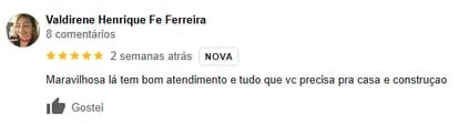 Avaliação de cliente da Braghin no Google